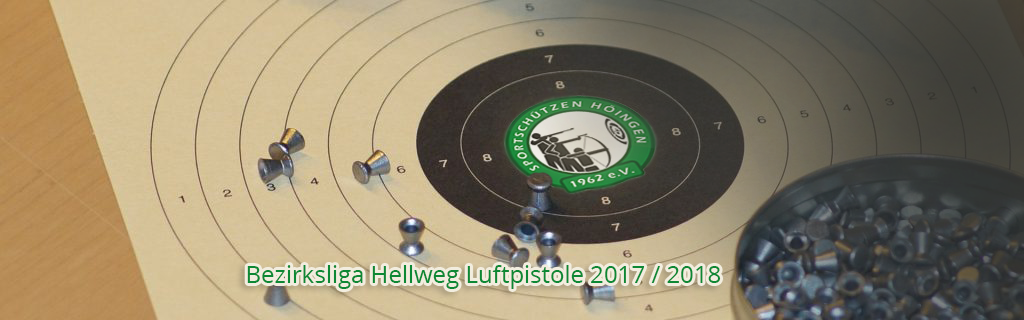 Bezirksliga Hellweg Saison 2018 Luftpistole Luftpistolenschützen